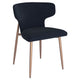 Akira Dining Chair, set of 2, in Black and Aged Gold