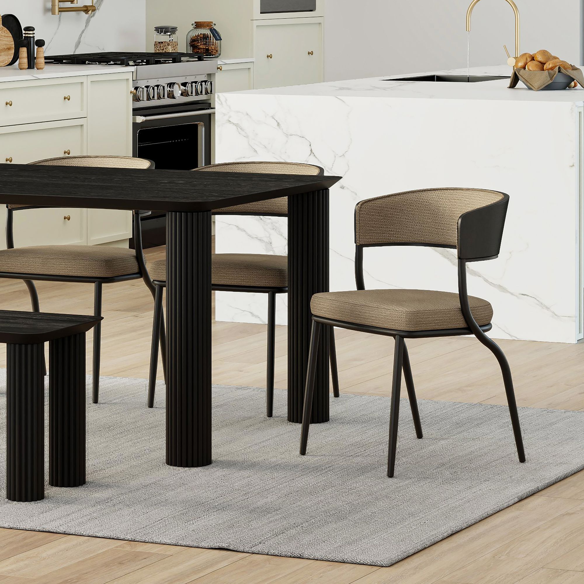 Kazan Dining/Lounge Chair, Set of 2 - durable construction for long-lasting use | Image 3 | InSTYLE Home & Rugs