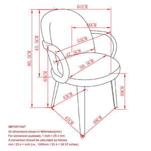 Celest Dining/Lounge Chair, Set of 2 - comfortable seating for dining and office spaces | Image 16 | InSTYLE Home & Rugs