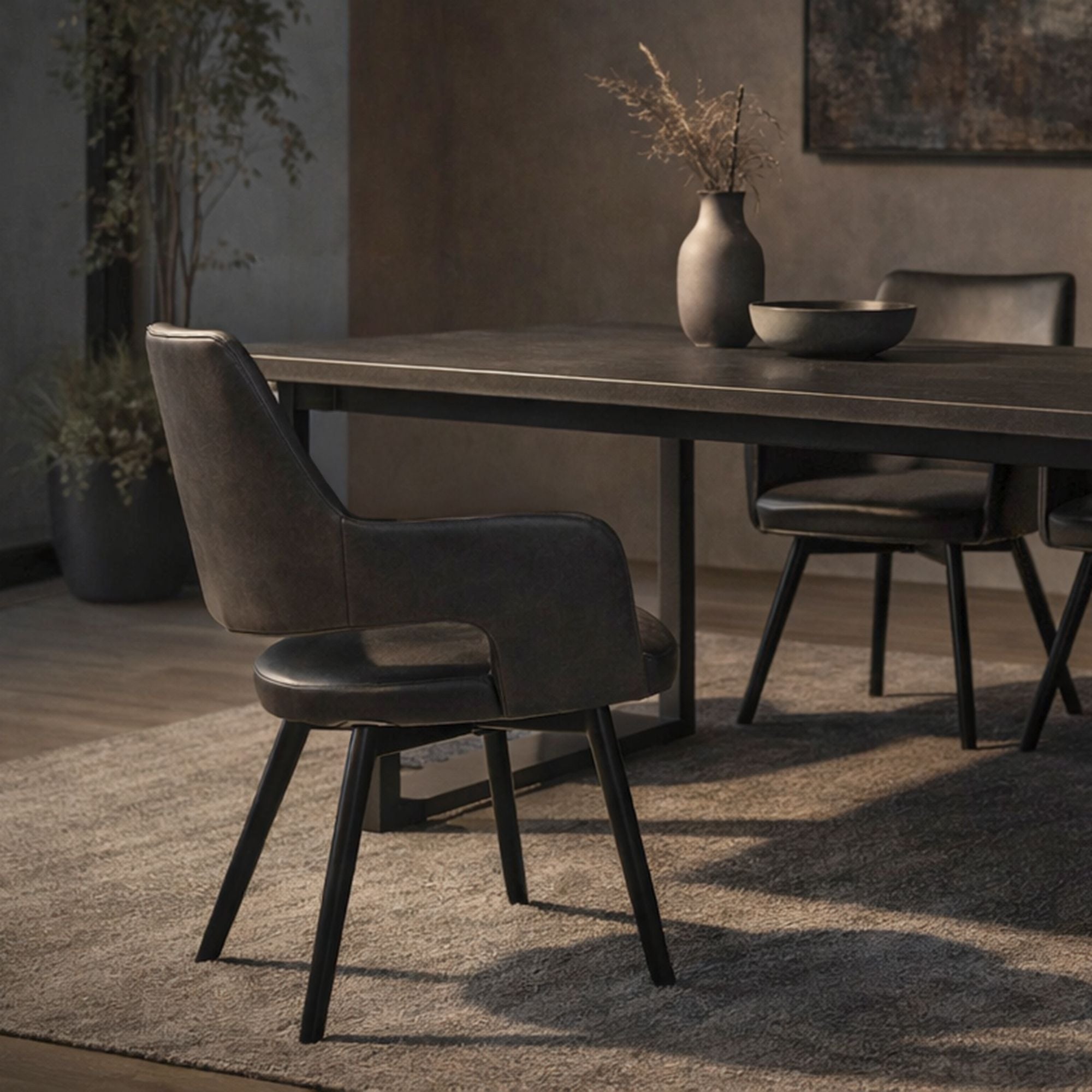 Ryder Swivel Dining and Accent Chair, Set of 2 - durable construction for long-lasting use | Image 10 | InSTYLE Home & Rugs