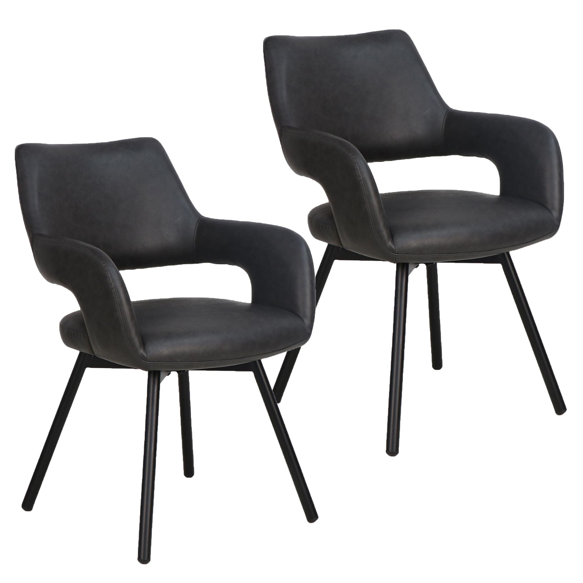Ryder Swivel Dining and Accent Chair, Set of 2 - durable construction for long-lasting use | Image 15 | InSTYLE Home & Rugs