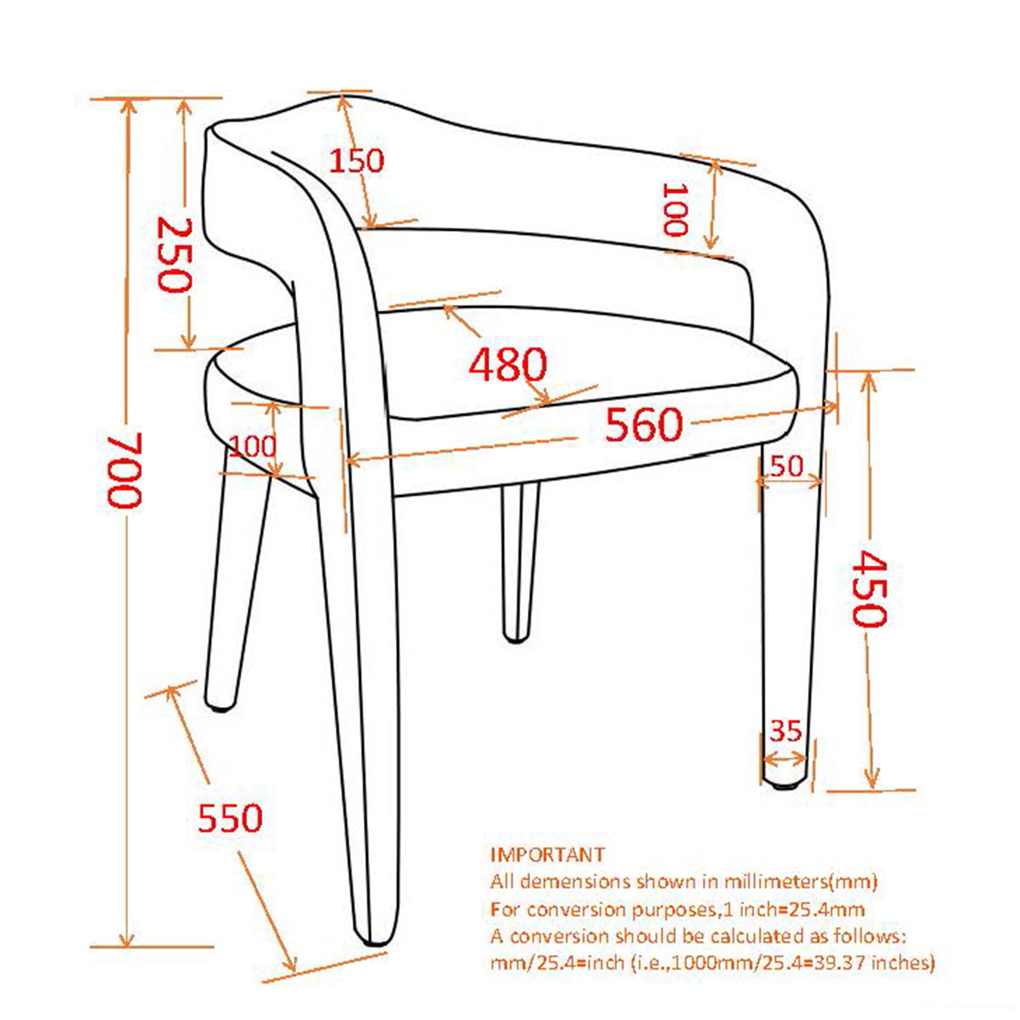 Caden Dining/Lounge Chair, Set of 2 - comfortable seating for dining and office spaces | Image 18 | InSTYLE Home & Rugs