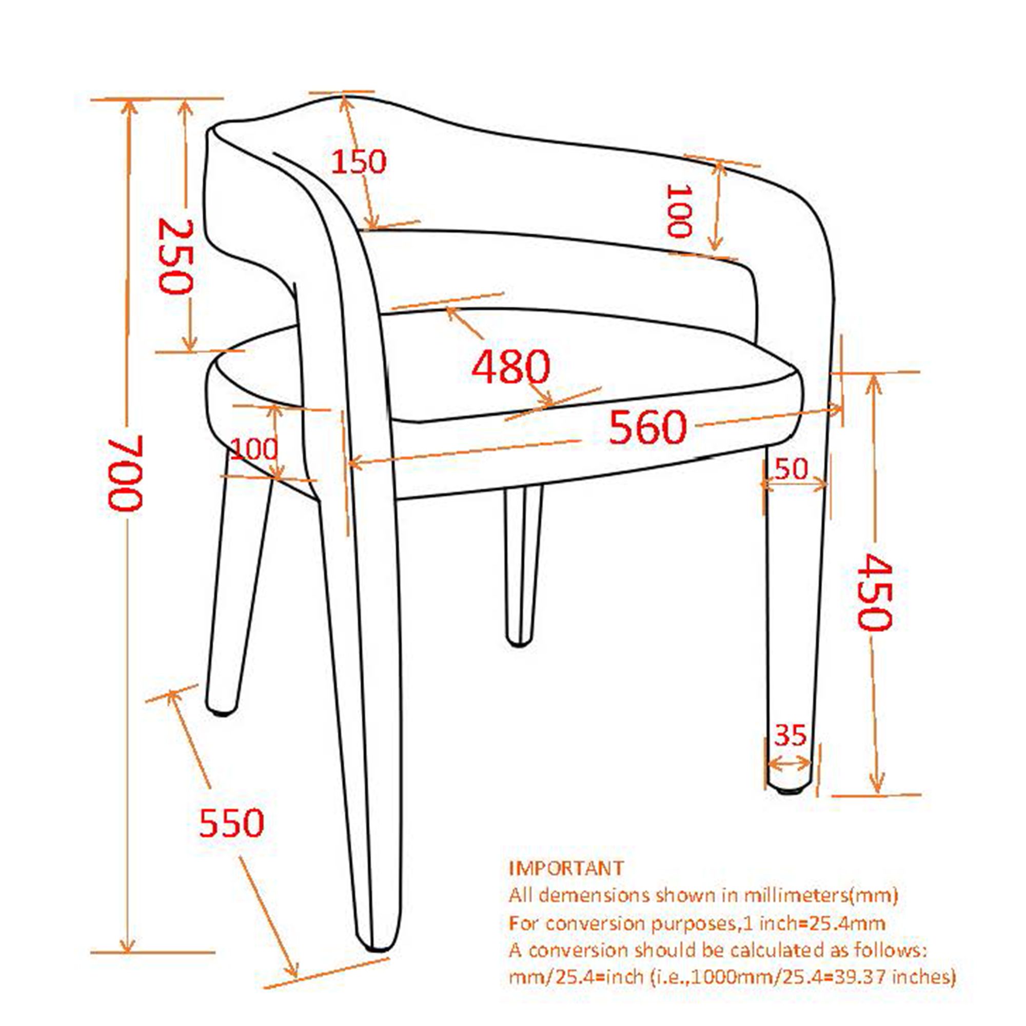 Caden Dining/Lounge Chair, Set of 2 - comfortable seating for dining and office spaces | Image 32 | InSTYLE Home & Rugs