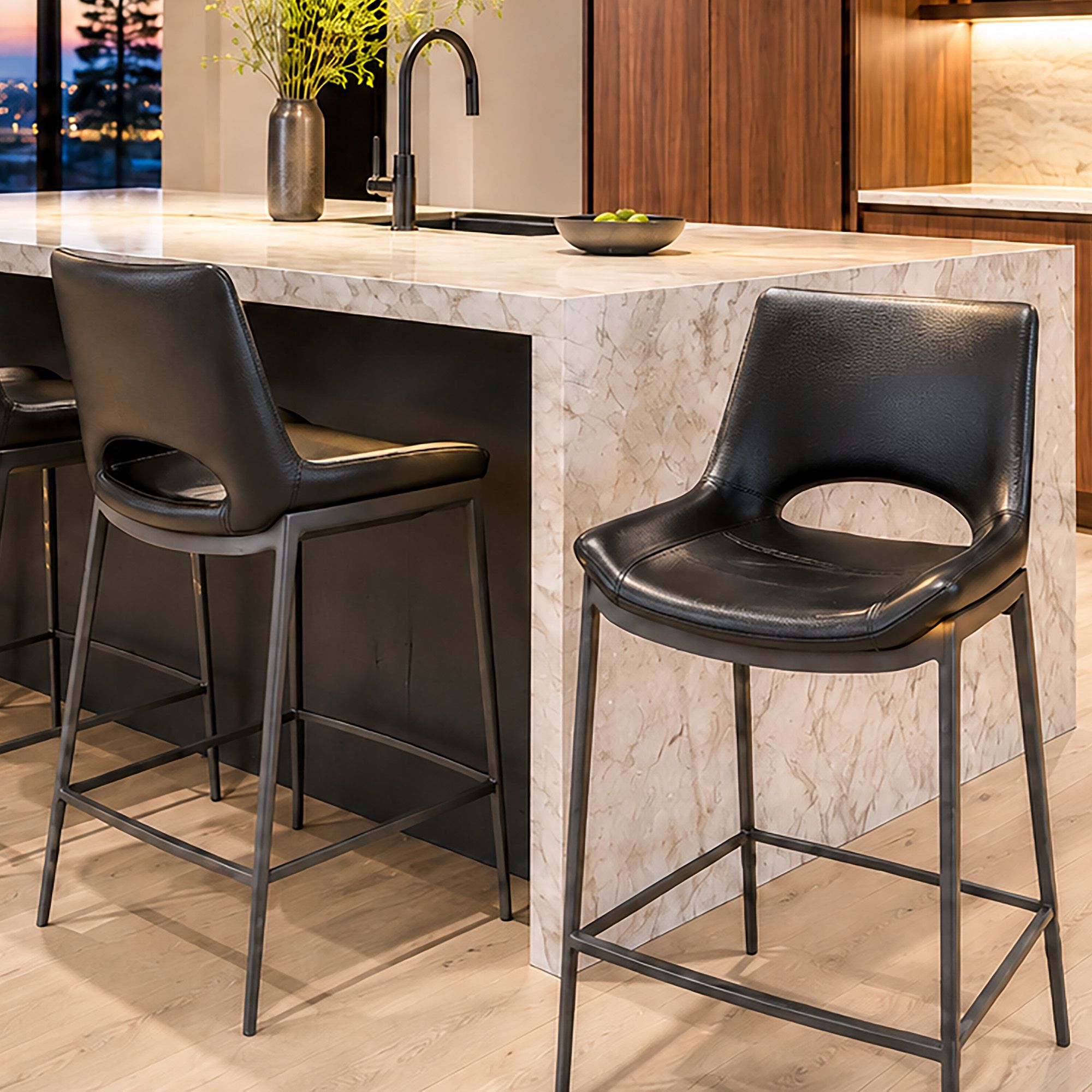 Icona 26" Counter Stool - sleek stools for kitchen bars | Image 5 | InSTYLE Home & Rugs