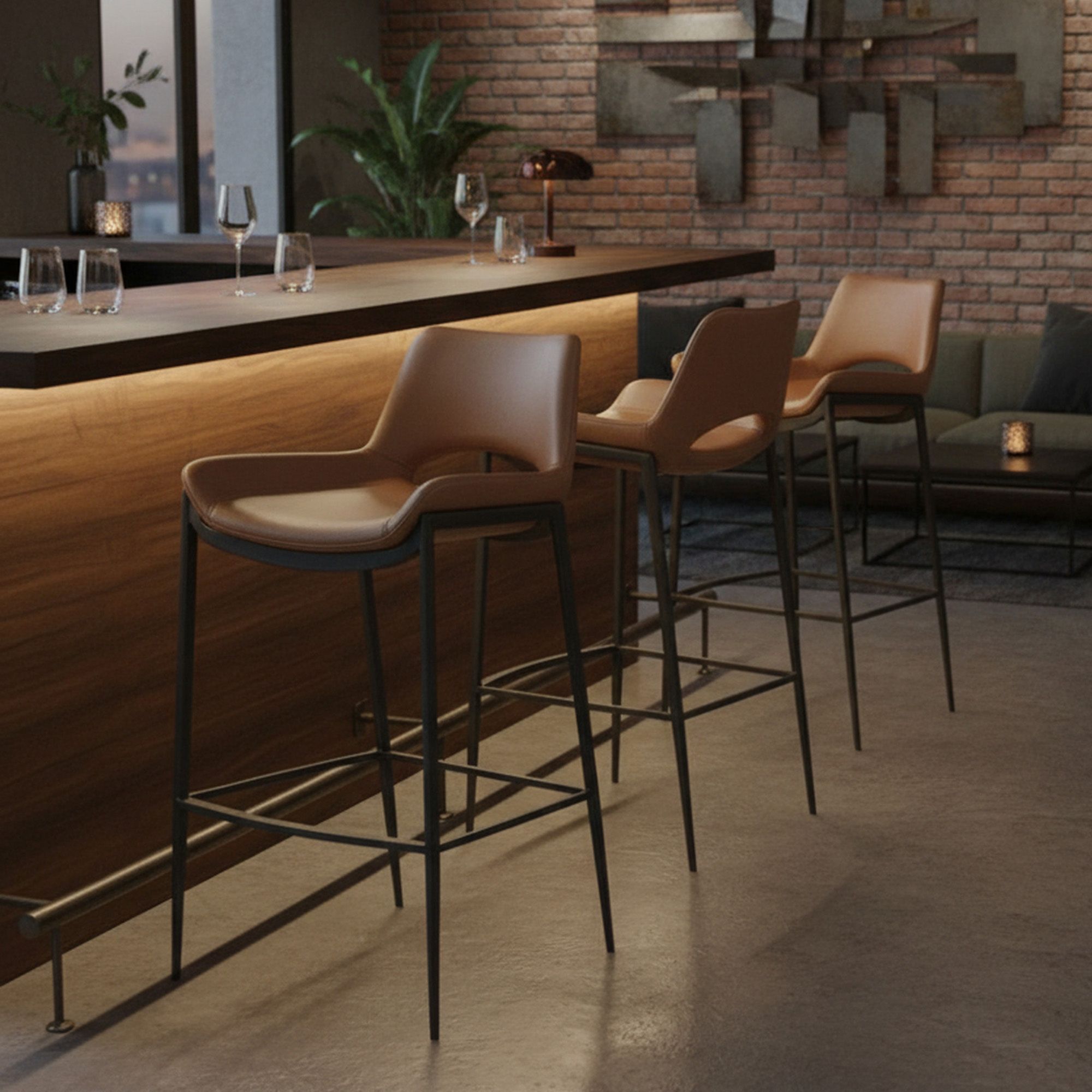 Icona 30" Bar Stool - compact and stylish design | Image 2 | InSTYLE Home & Rugs