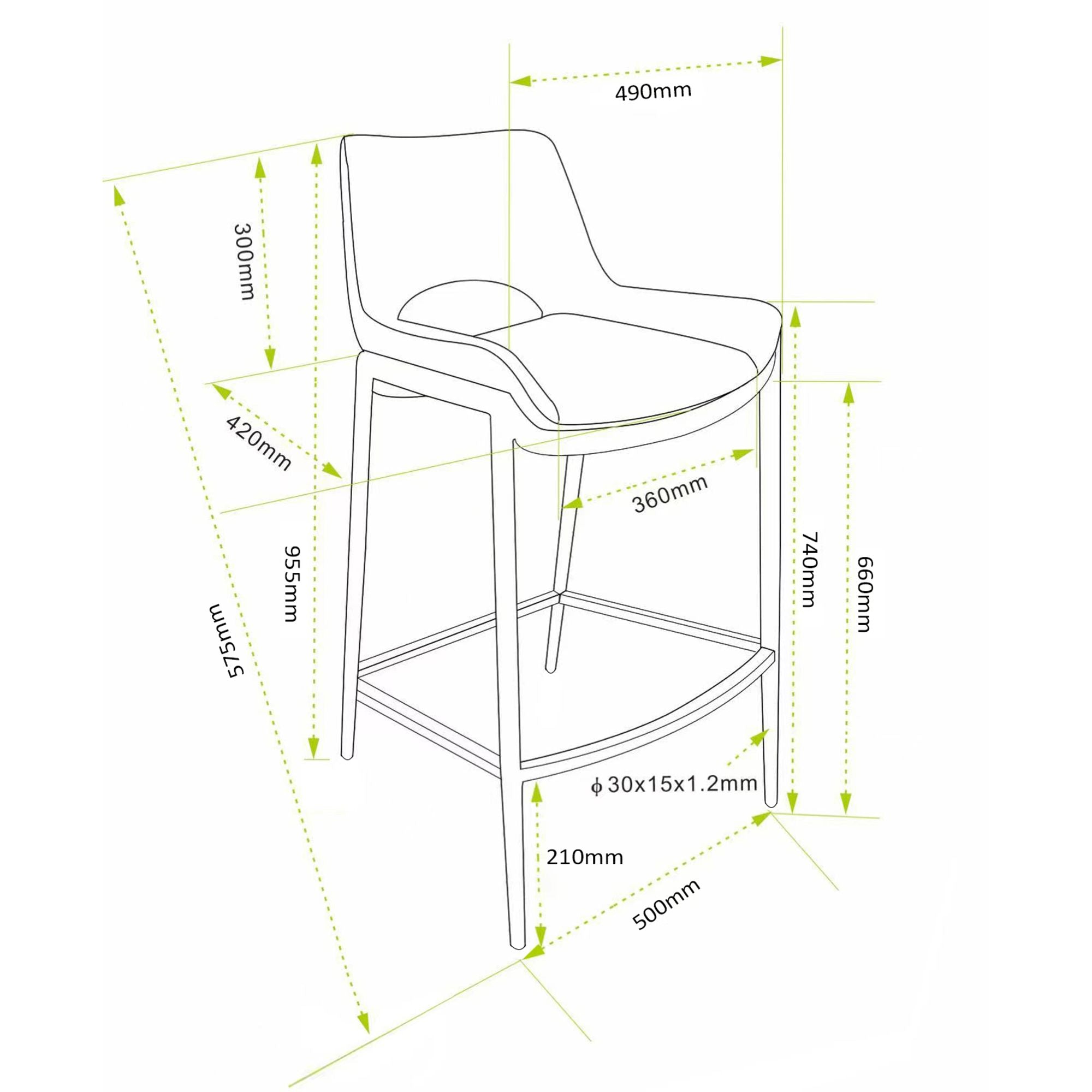 Icona 26" Counter Stool - sleek stools for kitchen bars | Image 36 | InSTYLE Home & Rugs