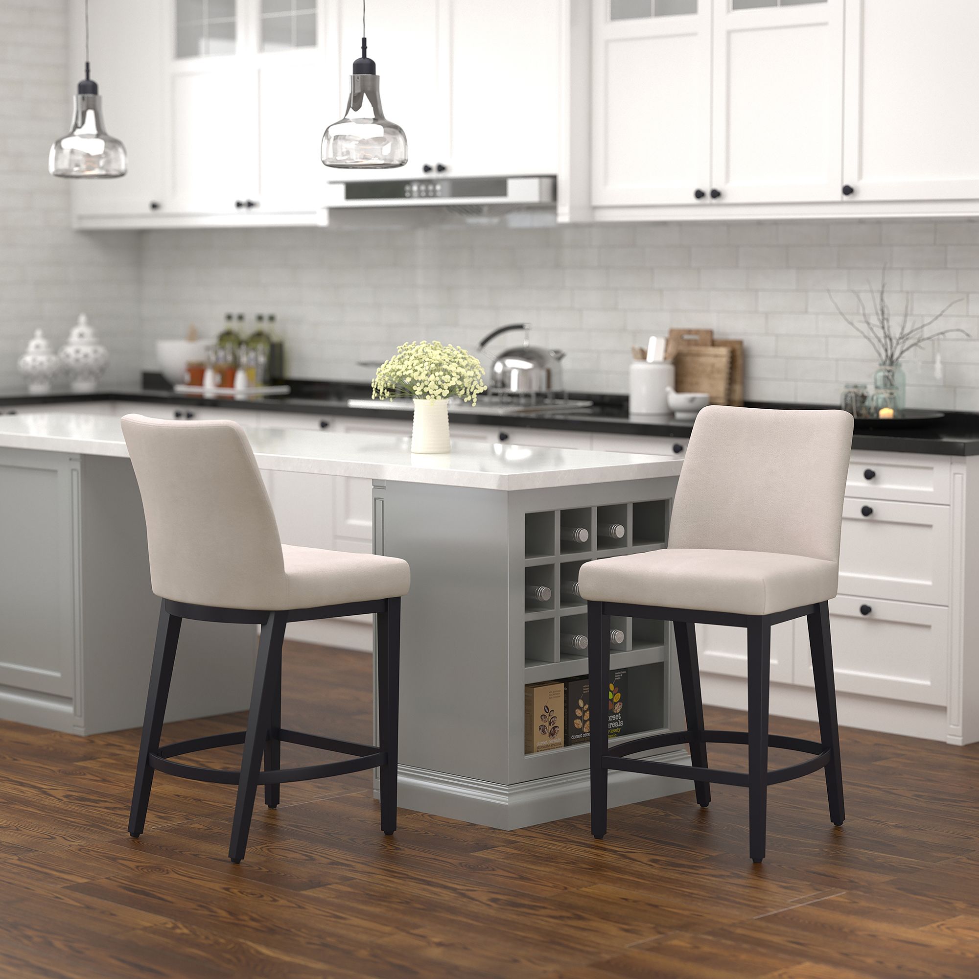 Jace 26" Counter Stool, Set of 2 - sleek stools for kitchen bars | Image 3 | InSTYLE Home & Rugs