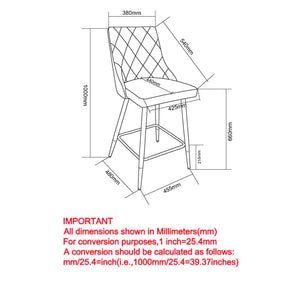 Devo 26" Counter Stool, Set of 2 - perfect for modern counters | Image 24 | InSTYLE Home & Rugs