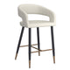 Crimson 26" Counter Stool, set of 2, in Beige and Black