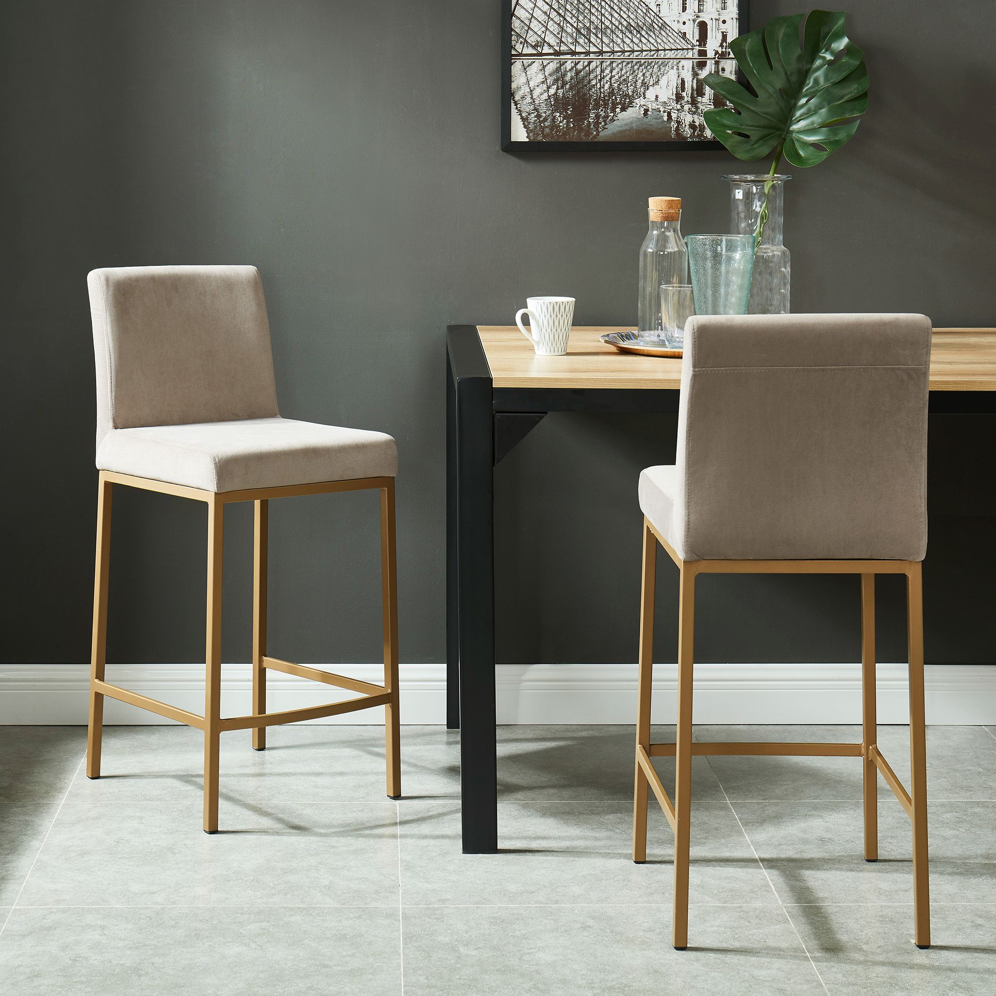 Diego 26" Counter Stool, Set of 2 - sleek stools for kitchen bars | Image 4 | InSTYLE Home & Rugs
