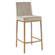 Diego 26" Counter Stool, set of 2, in Beige and Aged Gold