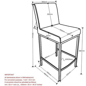 Diego 26" Counter Stool, Set of 2 - sleek stools for kitchen bars | Image 17 | InSTYLE Home & Rugs