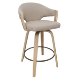 Freya 26" Counter Stool with Swivel, Set of 2 - sleek stools for kitchen bars | Image 1 | InSTYLE Home & Rugs