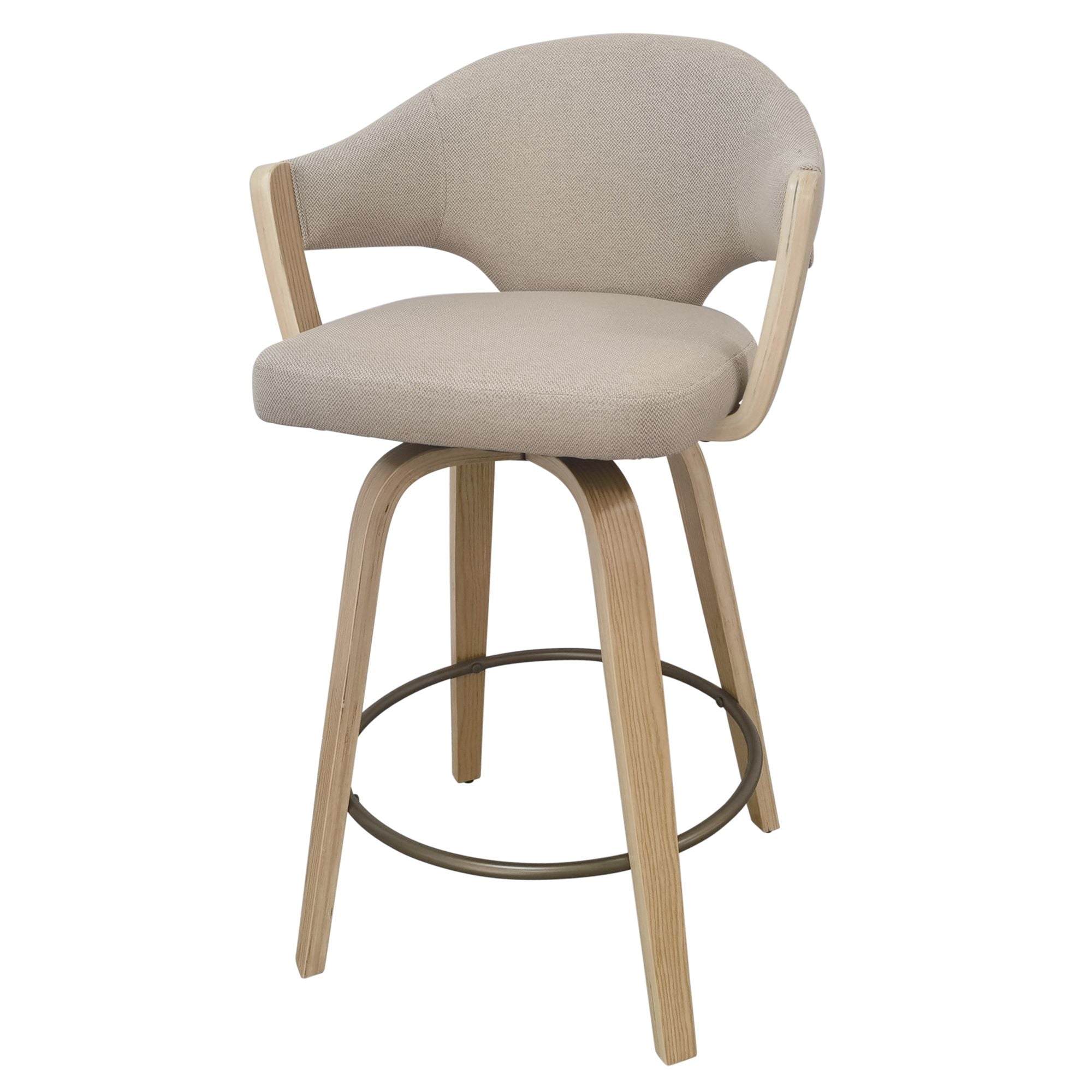 Freya 26" Counter Stool with Swivel, Set of 2 - sleek stools for kitchen bars | Image 4 | InSTYLE Home & Rugs