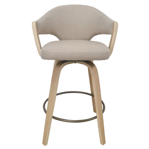 Freya 26" Counter Stool with Swivel, Set of 2 - sleek stools for kitchen bars | Image 6 | InSTYLE Home & Rugs