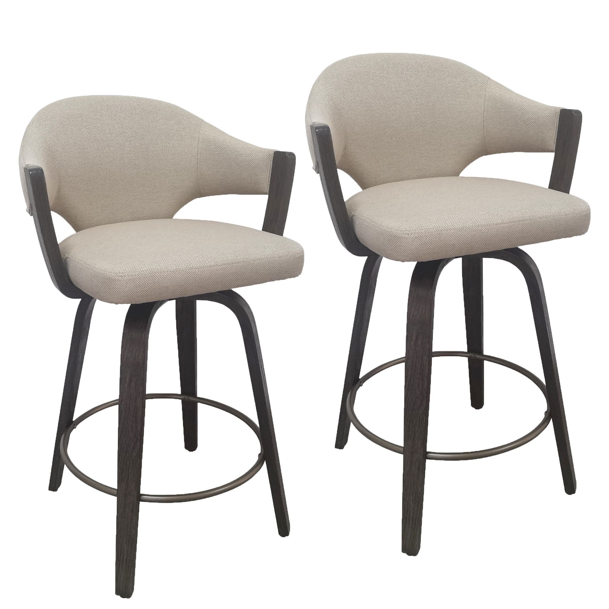 Freya 26" Counter Stool with Swivel, Set of 2 - sleek stools for kitchen bars | Image 15 | InSTYLE Home & Rugs