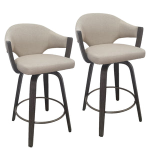 Freya 26" Counter Stool with Swivel, Set of 2 - sleek stools for kitchen bars | Image 15 | InSTYLE Home & Rugs