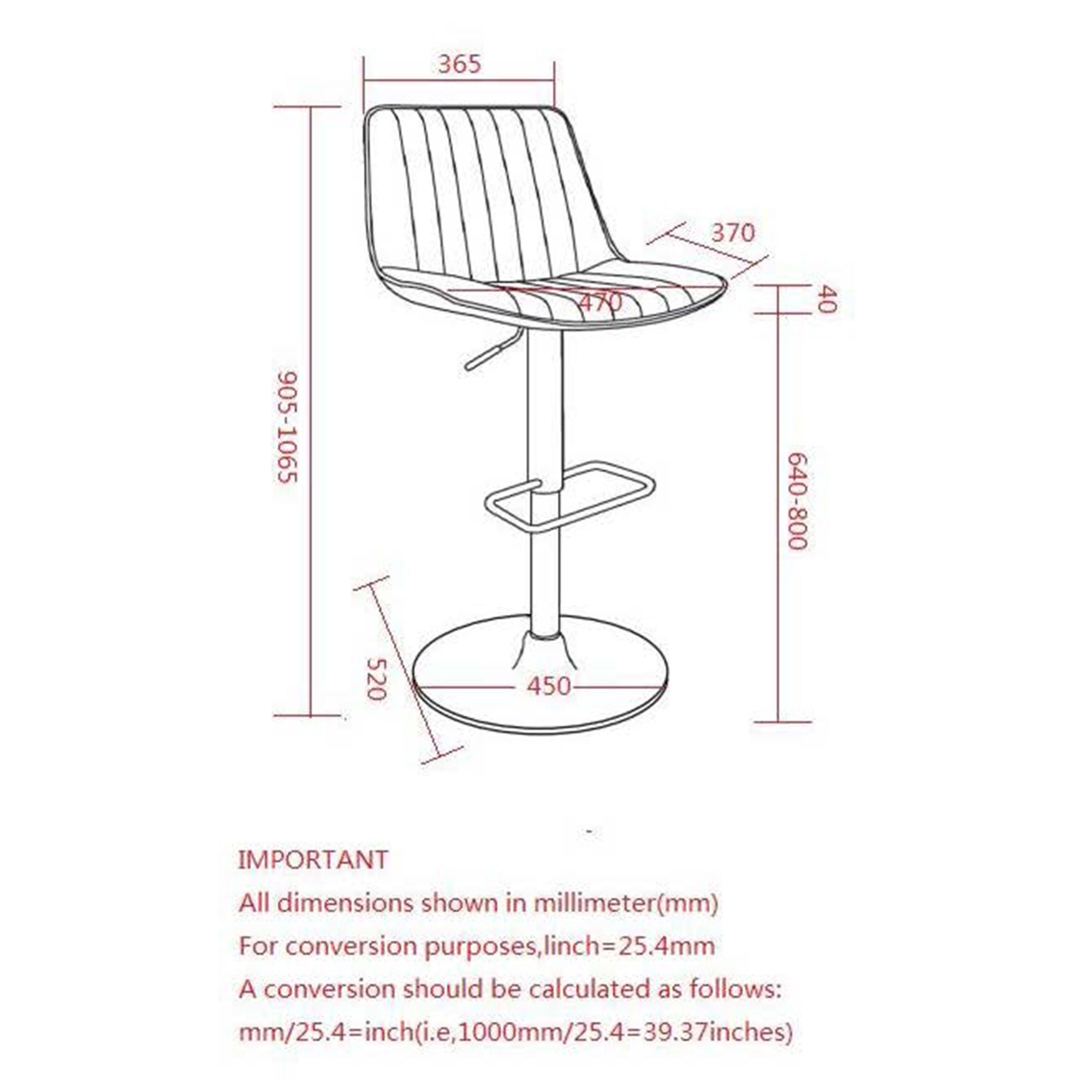 Kosi Adjustable Air-Lift Stool, Set of 2 - available in various heights | Image 10 | InSTYLE Home & Rugs