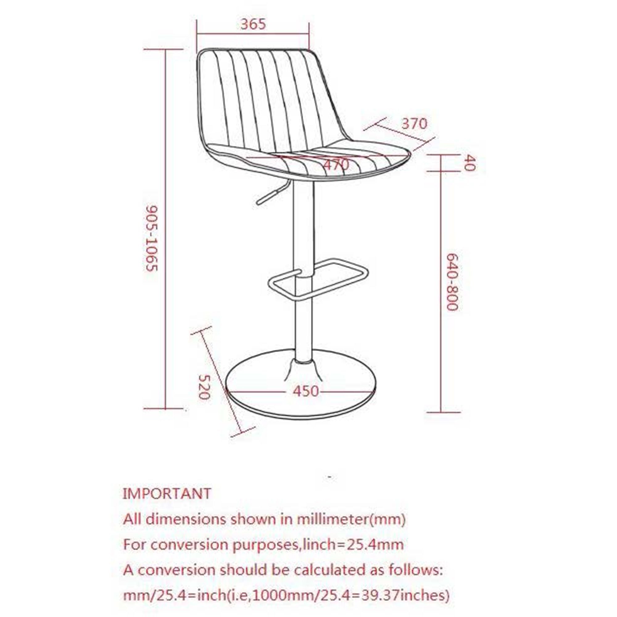 Kosi Adjustable Air-Lift Stool, Set of 2 - available in various heights | Image 24 | InSTYLE Home & Rugs