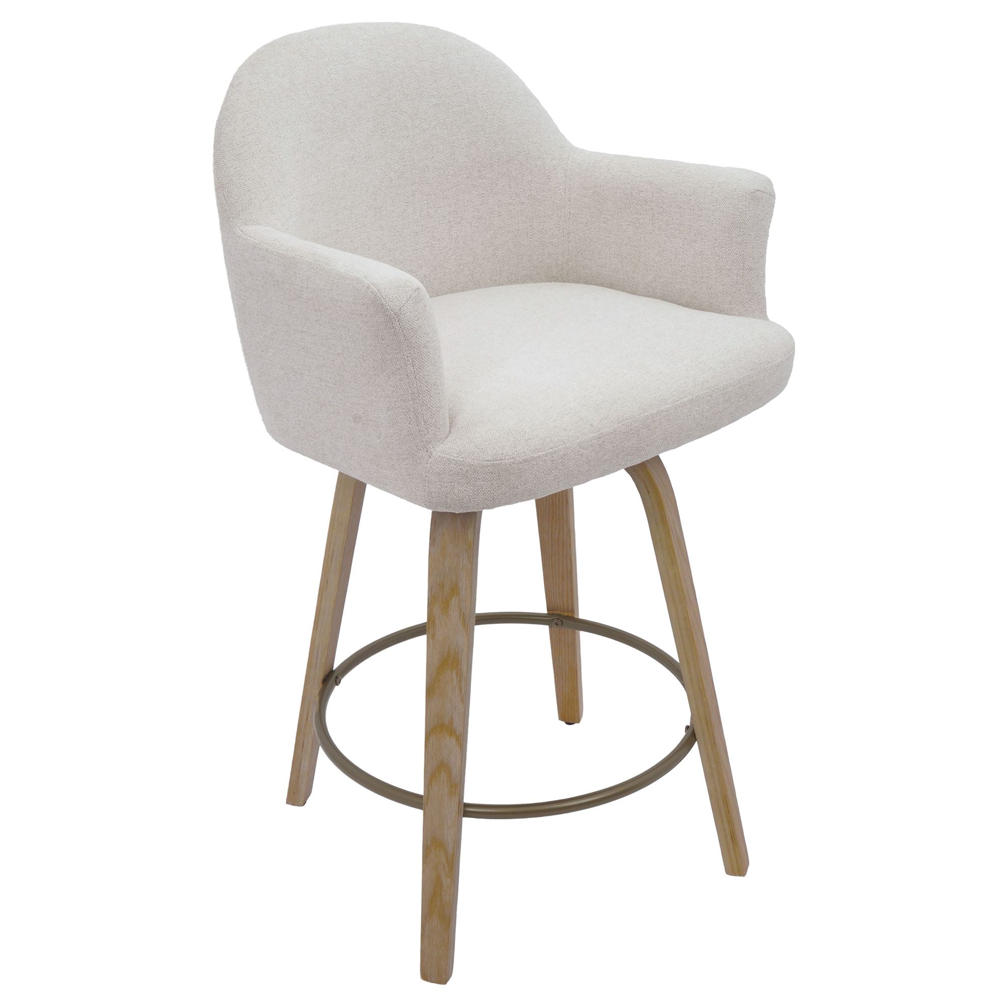 Torra 26" Counter Stool with Swivel, Set of 2 - ergonomic design for comfort | Image 1 | InSTYLE Home & Rugs