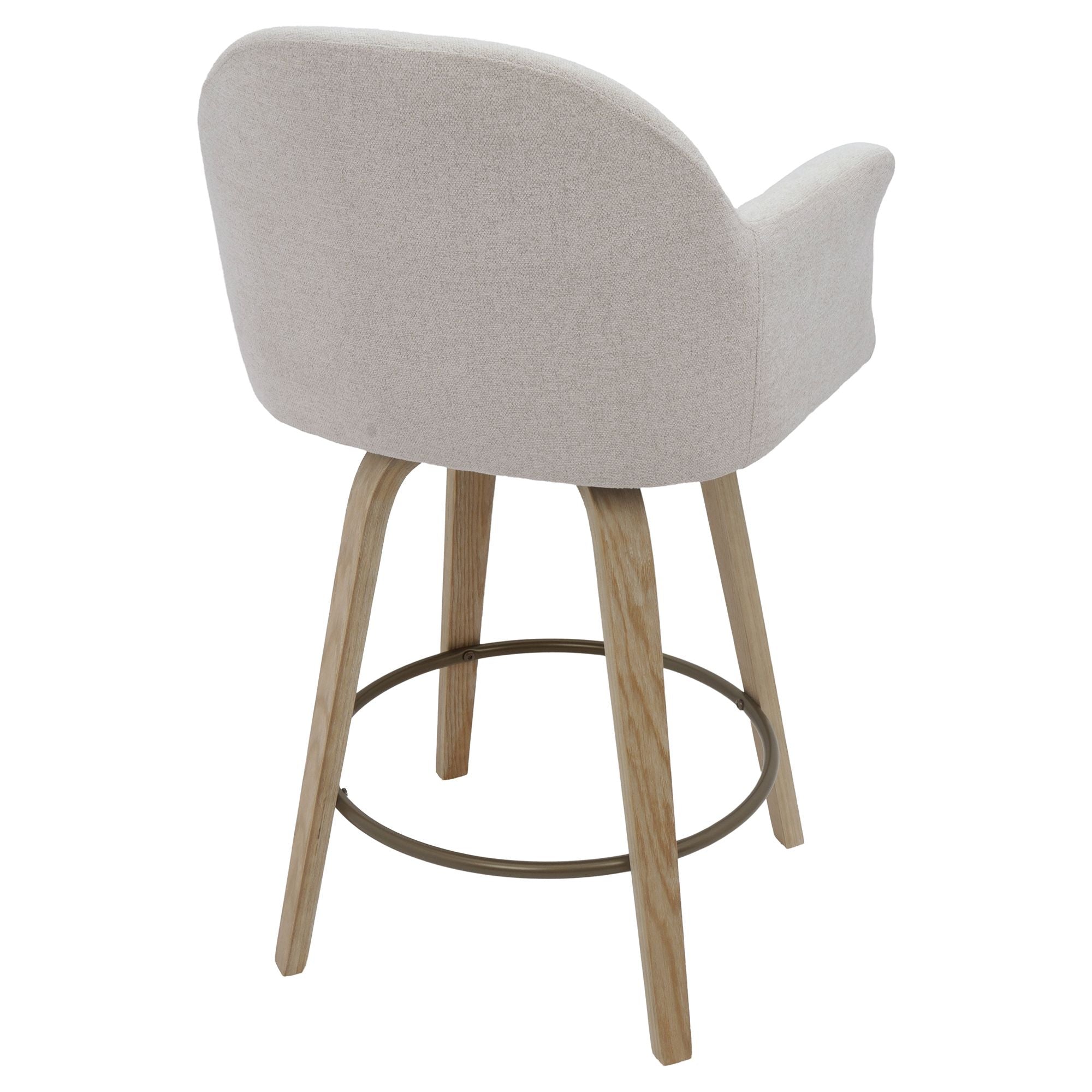 Torra 26" Counter Stool with Swivel, Set of 2 - ergonomic design for comfort | Image 4 | InSTYLE Home & Rugs