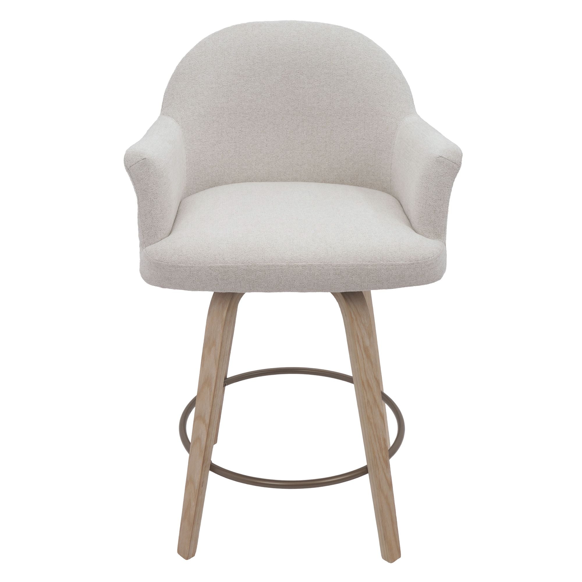 Torra 26" Counter Stool with Swivel, Set of 2 - ergonomic design for comfort | Image 6 | InSTYLE Home & Rugs