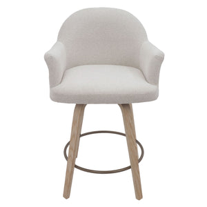 Torra 26" Counter Stool with Swivel, Set of 2 - ergonomic design for comfort | Image 6 | InSTYLE Home & Rugs
