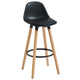 Diablo 26" Counter Stool, set of 2, in Black and Natural