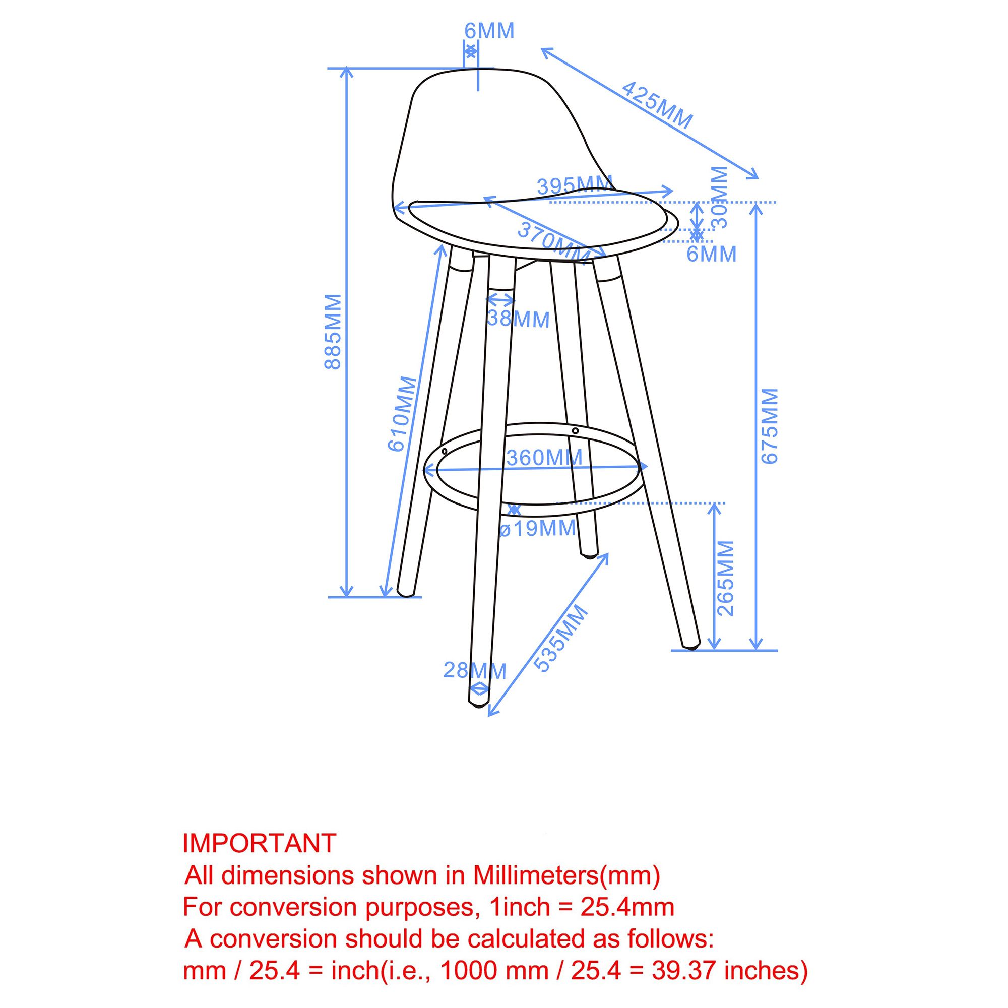 Diablo 26" Counter Stool, Set of 2 - perfect for modern counters | Image 16 | InSTYLE Home & Rugs