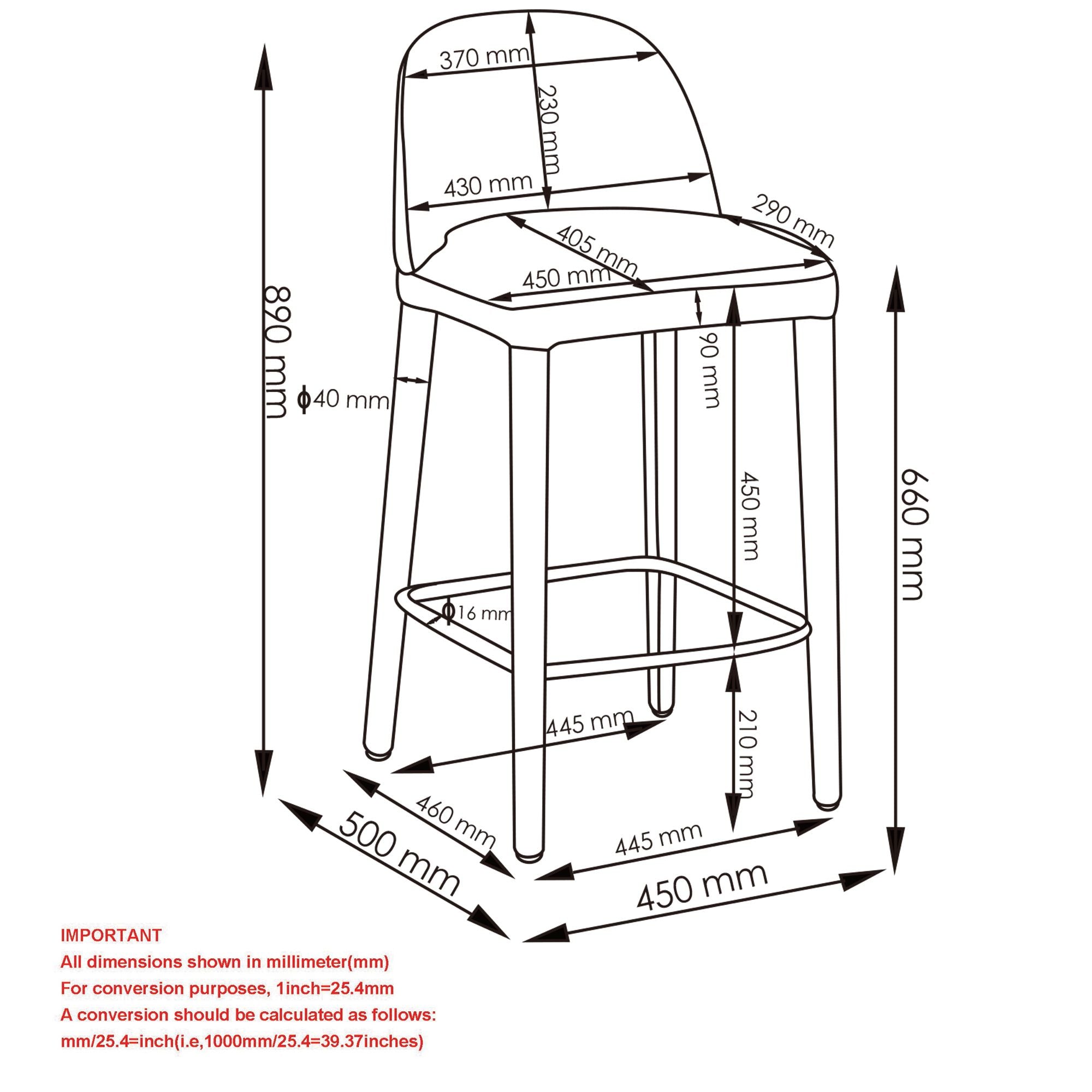 Kiara 26" Counter Stool, Set of 2 - sleek stools for kitchen bars | Image 16 | InSTYLE Home & Rugs