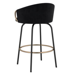 Lavo 26" Counter Stool with Swivel, Set of 2 - sleek stools for kitchen bars | Image 5 | InSTYLE Home & Rugs