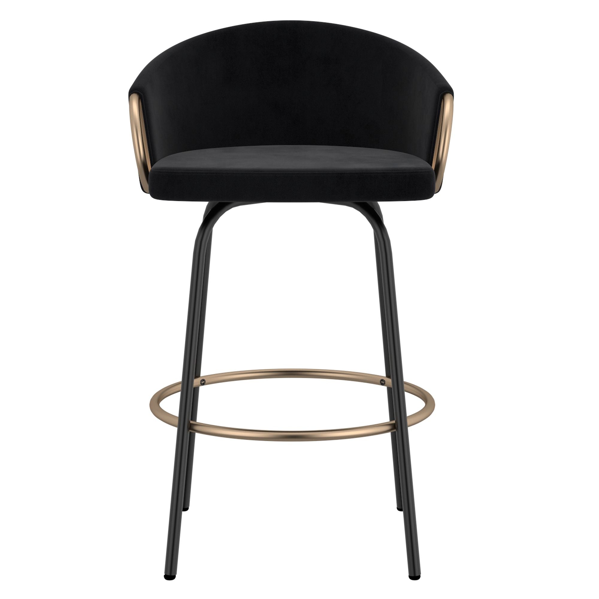 Lavo 26" Counter Stool with Swivel, Set of 2 - sleek stools for kitchen bars | Image 6 | InSTYLE Home & Rugs