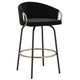 Lavo 26" Counter Stool, set of 2, in Black and Gold