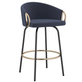 Lavo 26" Counter Stool with Swivel, Set of 2 - sleek stools for kitchen bars | Image 2 | InSTYLE Home & Rugs