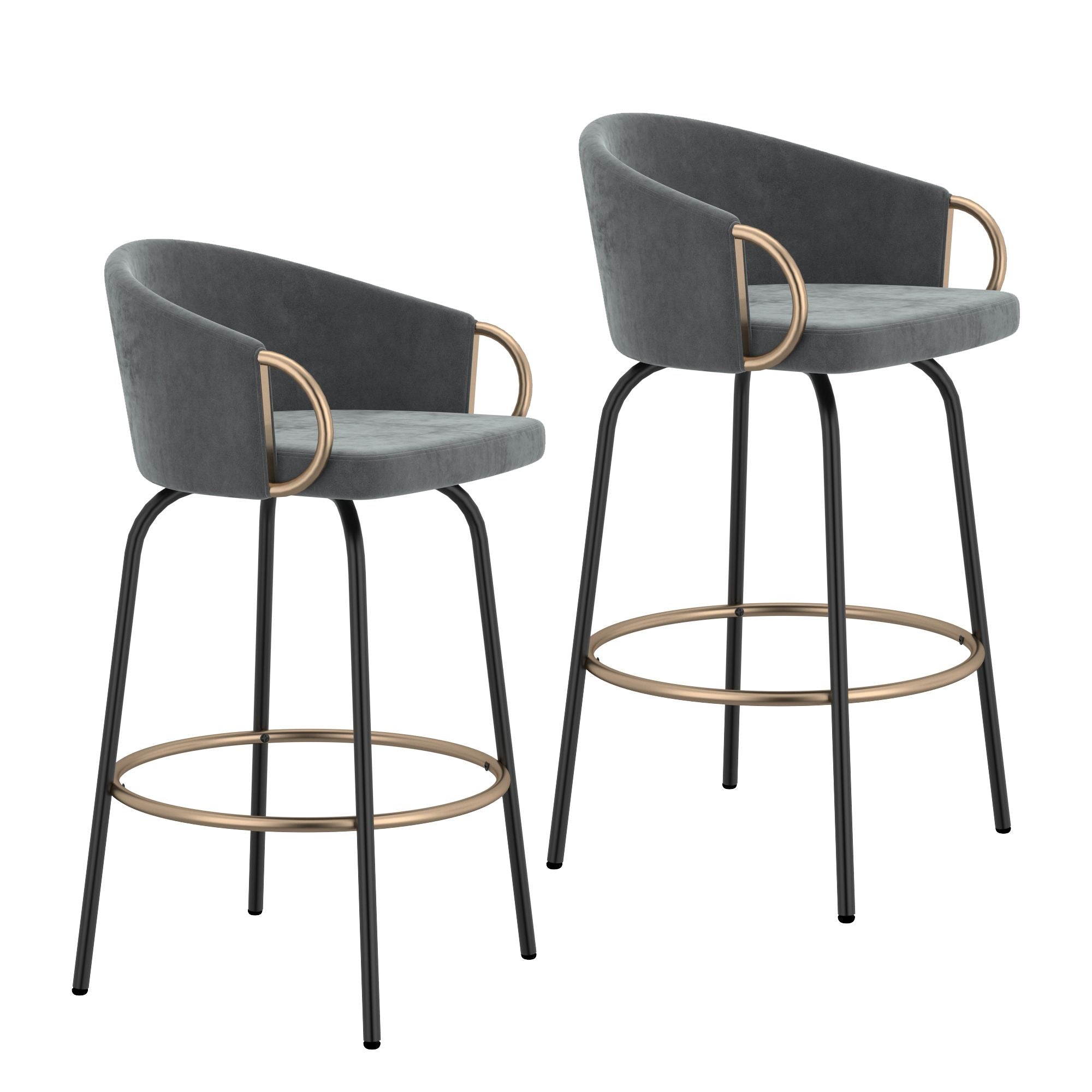 Lavo 26" Counter Stool with Swivel, Set of 2 - ergonomic design for comfort | Image 23 | InSTYLE Home & Rugs