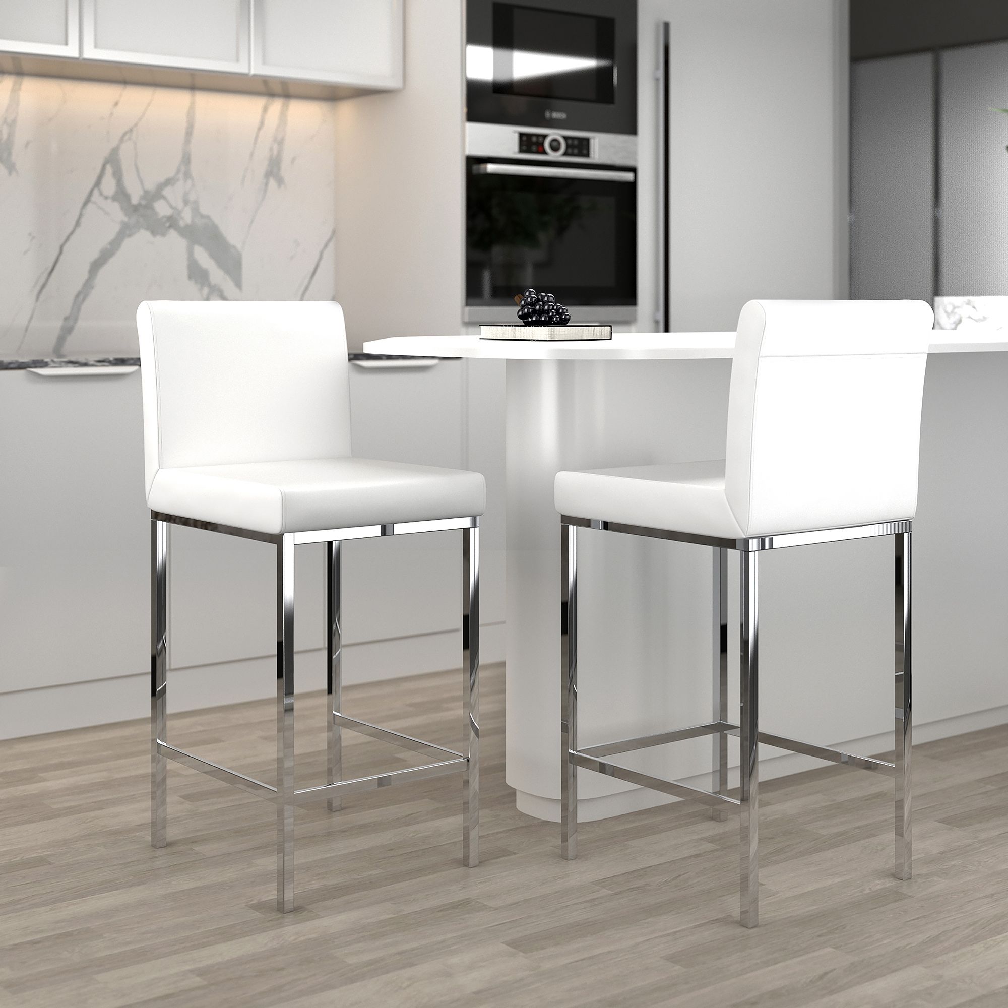 Porto 26" Counter Stool, Set of 2 - sleek stools for kitchen bars | Image 10 | InSTYLE Home & Rugs
