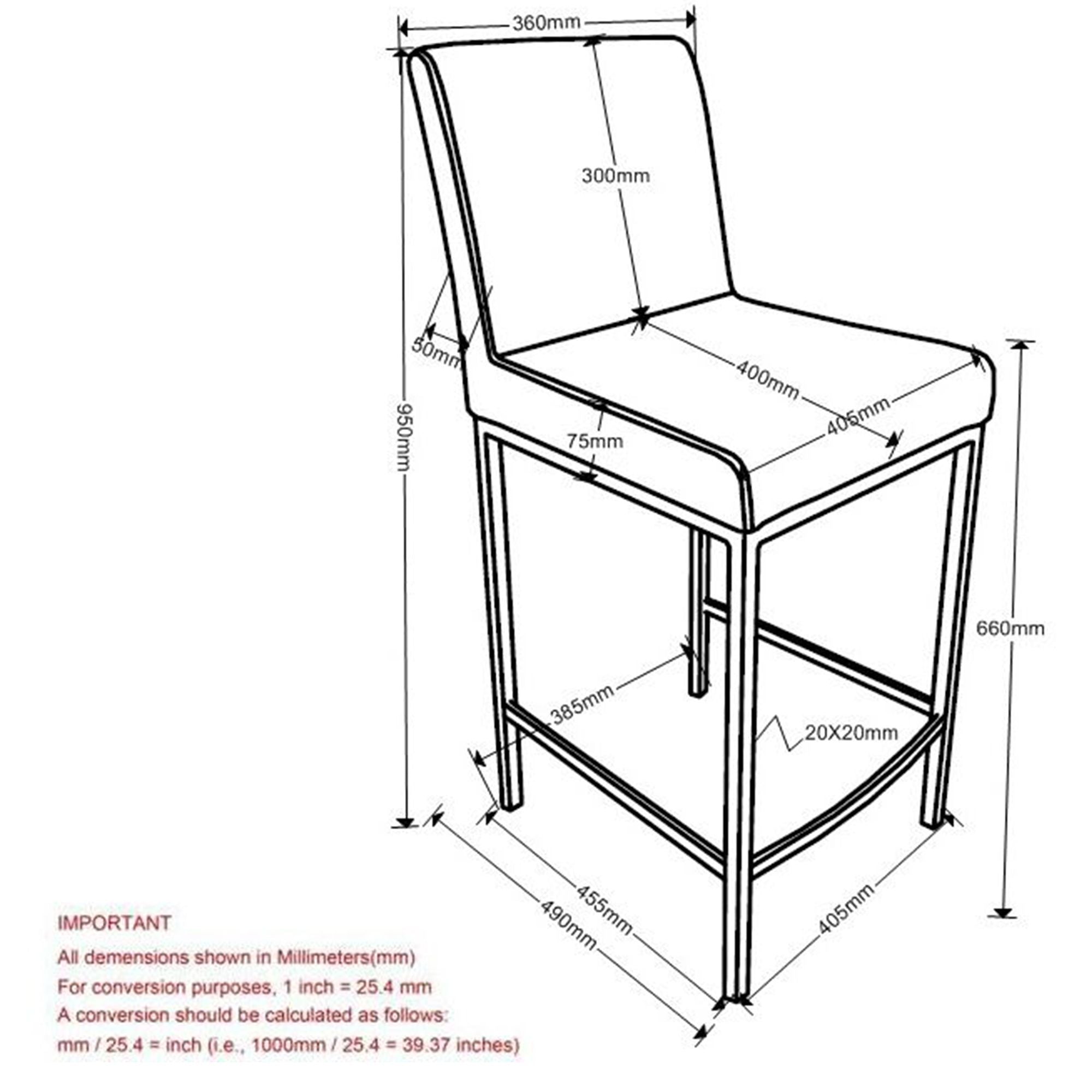 Porto 26" Counter Stool, Set of 2 - sleek stools for kitchen bars | Image 16 | InSTYLE Home & Rugs