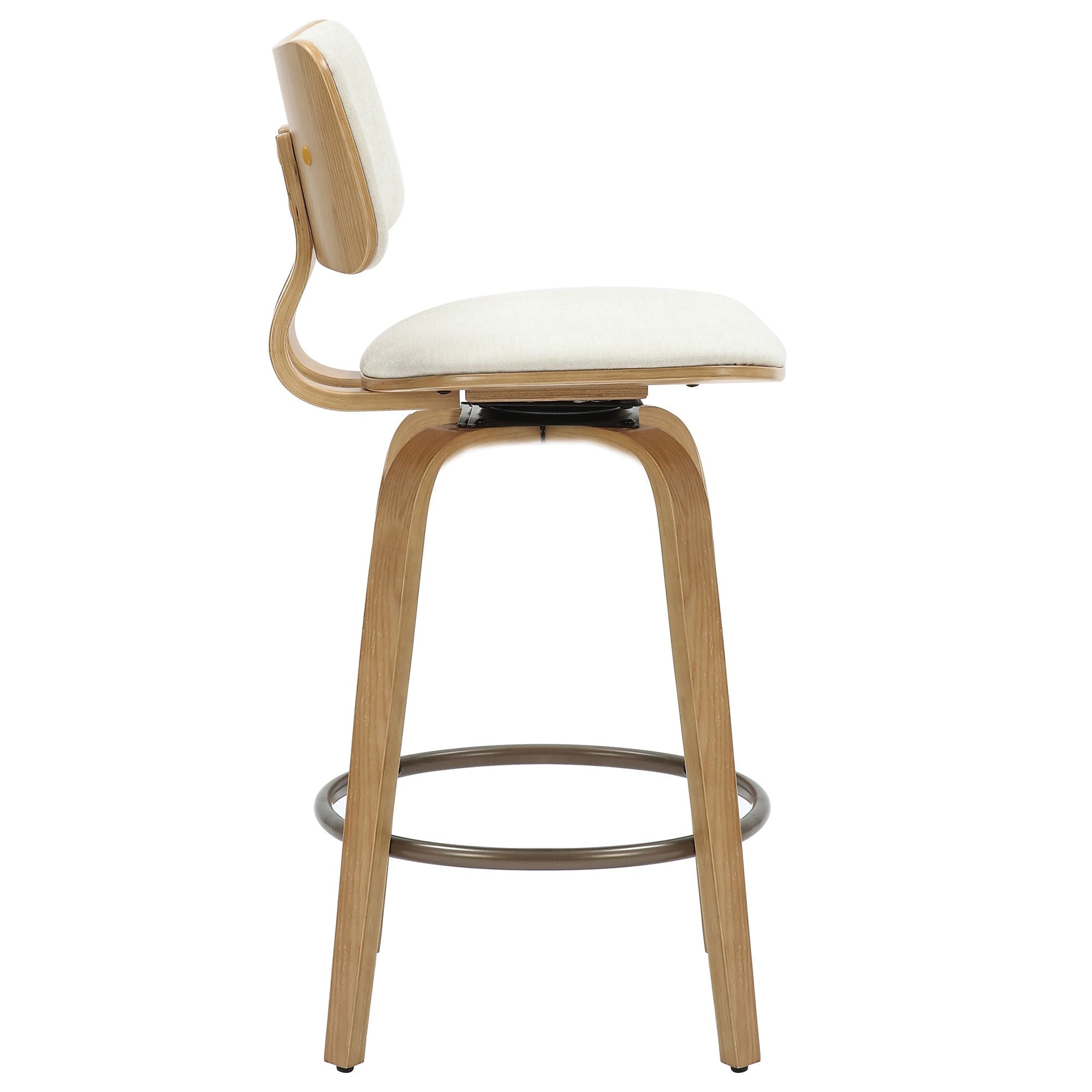 Zuni 26" Counter Stool with Swivel, Fabric - sleek stools for kitchen bars | Image 4 | InSTYLE Home & Rugs