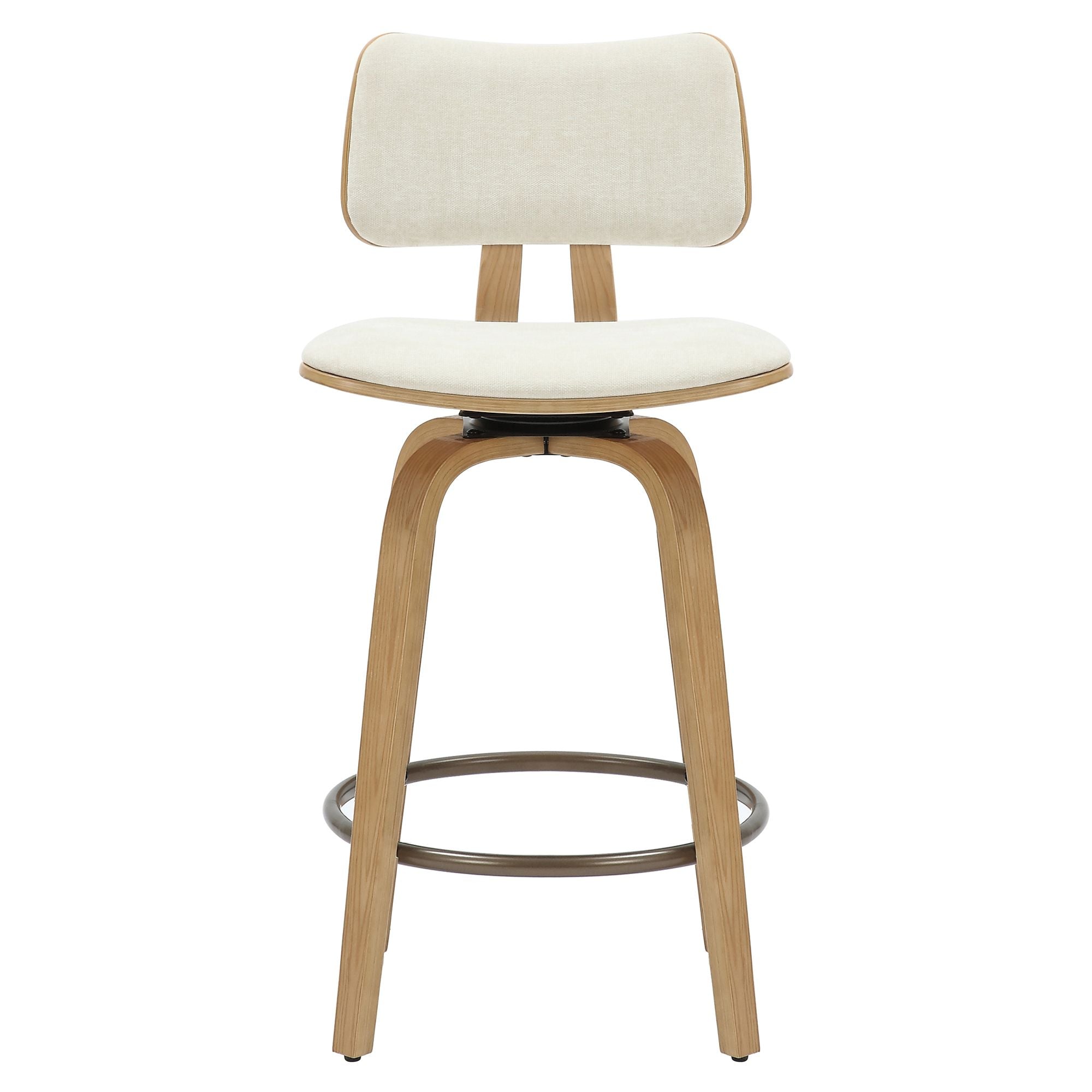 Zuni 26" Counter Stool with Swivel, Fabric - sleek stools for kitchen bars | Image 5 | InSTYLE Home & Rugs