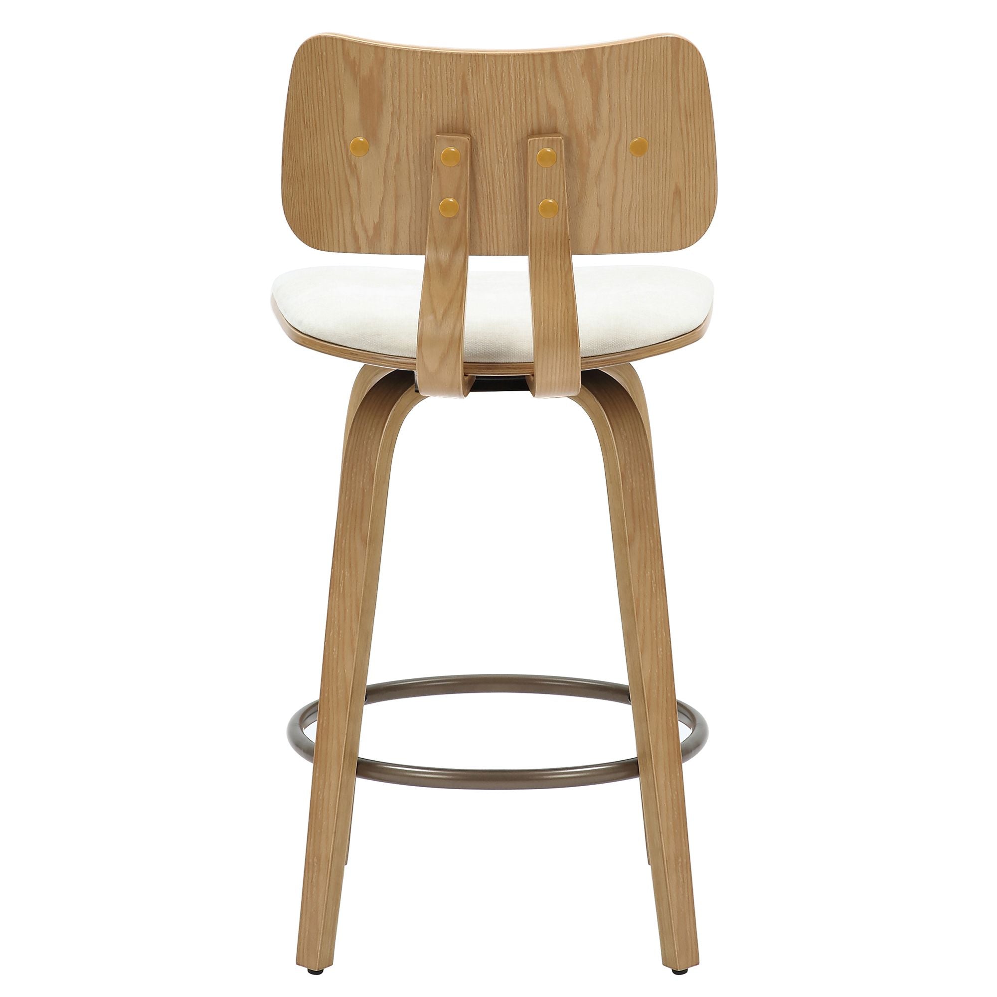 Zuni 26" Counter Stool with Swivel, Fabric - sleek stools for kitchen bars | Image 6 | InSTYLE Home & Rugs