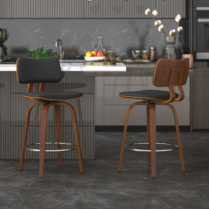 Zuni 26" Counter Stool with Swivel - ergonomic design for comfort | Image 11 | InSTYLE Home & Rugs