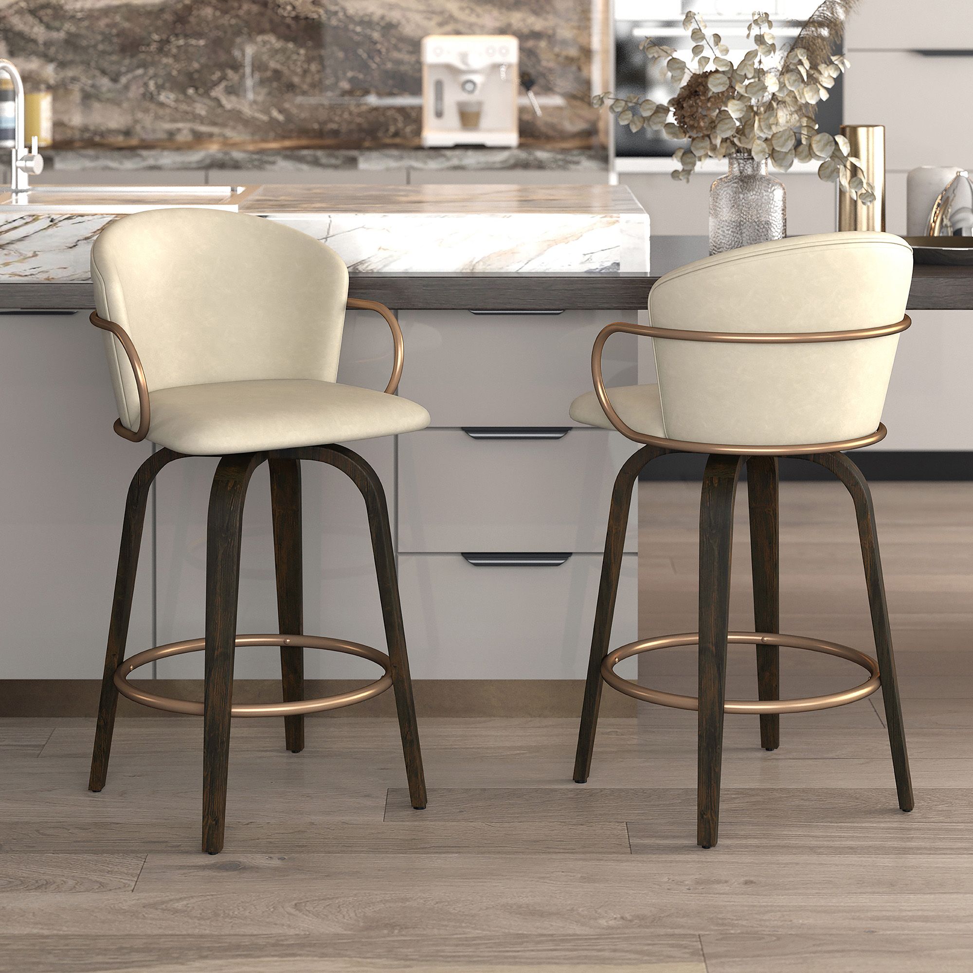 Lawson 26" Counter Stool with Swivel, Set of 2 - perfect for modern counters | Image 10 | InSTYLE Home & Rugs
