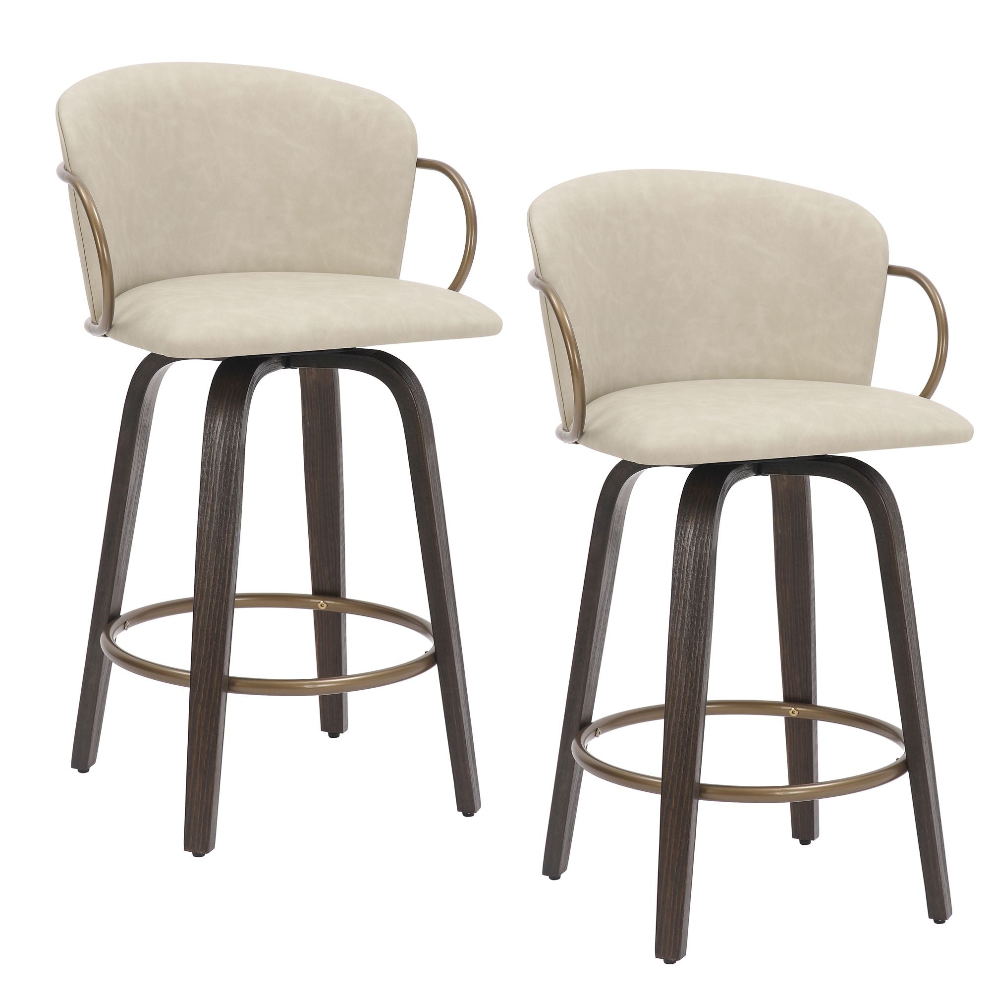 Lawson 26" Counter Stool with Swivel, Set of 2 - sleek stools for kitchen bars | Image 15 | InSTYLE Home & Rugs