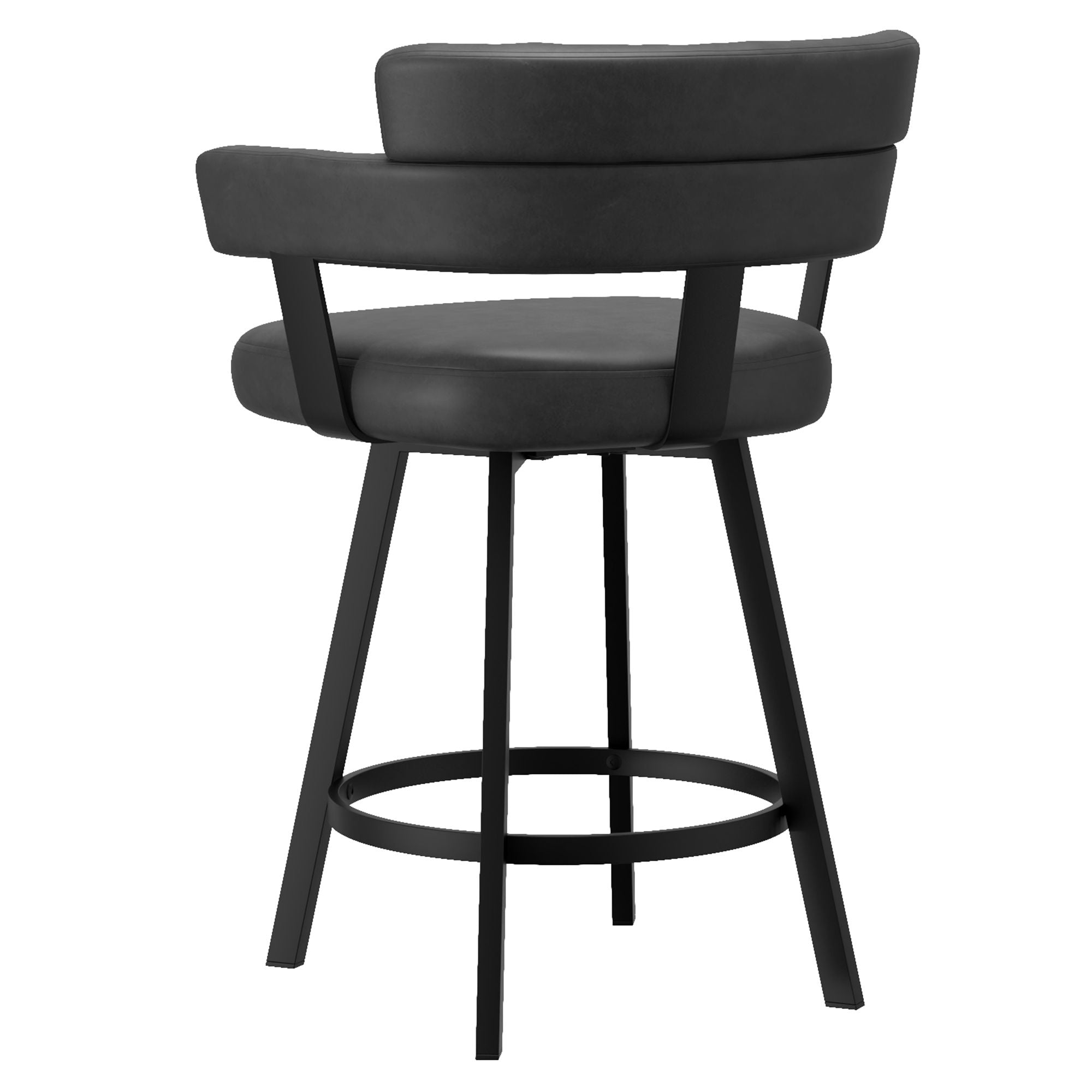Oberon 26" Counter Stool with Swivel, Set of 2 - sleek stools for kitchen bars | Image 4 | InSTYLE Home & Rugs