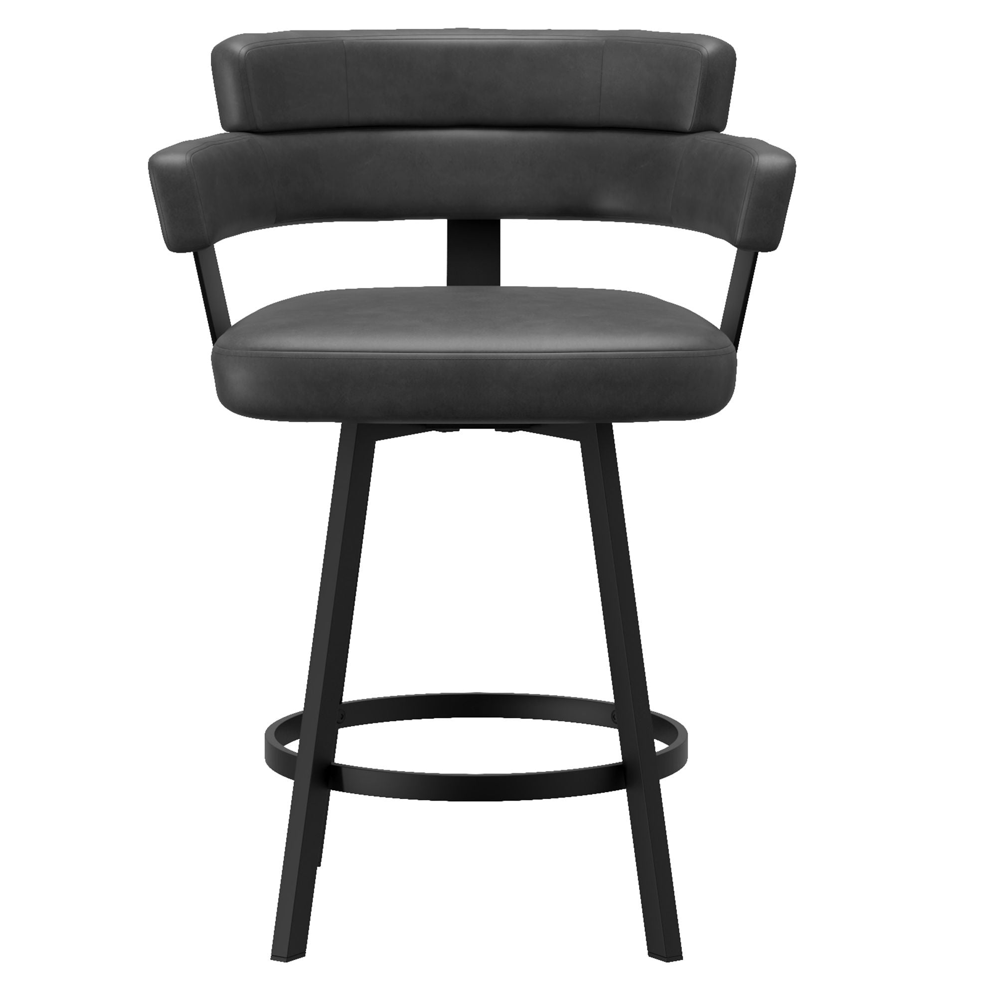 Oberon 26" Counter Stool with Swivel, Set of 2 - sleek stools for kitchen bars | Image 6 | InSTYLE Home & Rugs