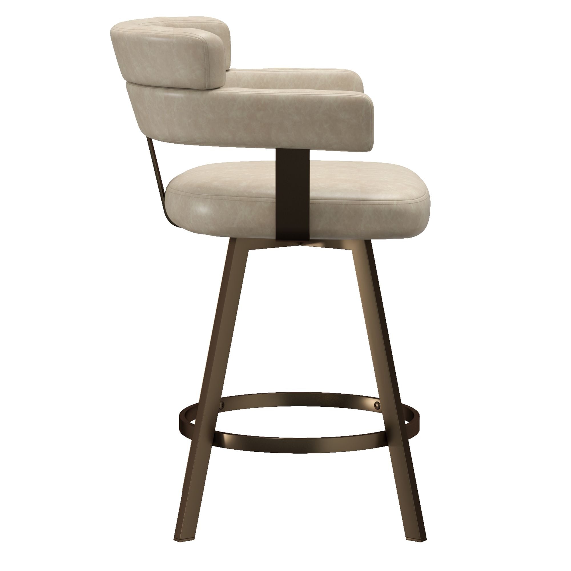 Oberon 26" Counter Stool with Swivel, Set of 2 - sleek stools for kitchen bars | Image 12 | InSTYLE Home & Rugs