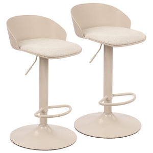 Mabel Adjustable Air-Lift Stool, Set of 2 - compact and stylish design | Image 9 | InSTYLE Home & Rugs
