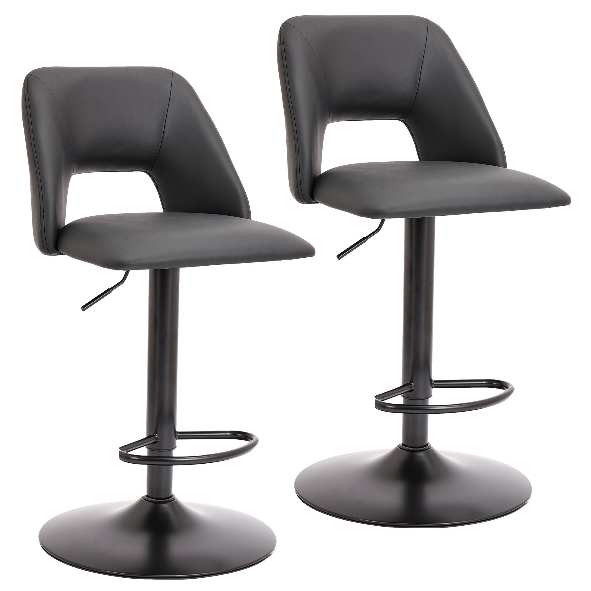 Adler Adjustable Air-Lift Stool, Set of 2 - compact and stylish design | Image 7 | InSTYLE Home & Rugs