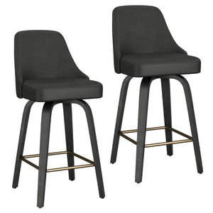 Oakley 26" Counter Stool with Swivel, Set of 2 - sleek stools for kitchen bars | Image 7 | InSTYLE Home & Rugs