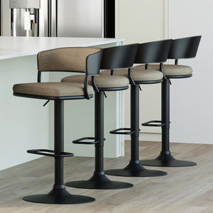 Kazan Adjustable Air-Lift Stool, Set of 2 - perfect for small spaces | Image 3 | InSTYLE Home & Rugs